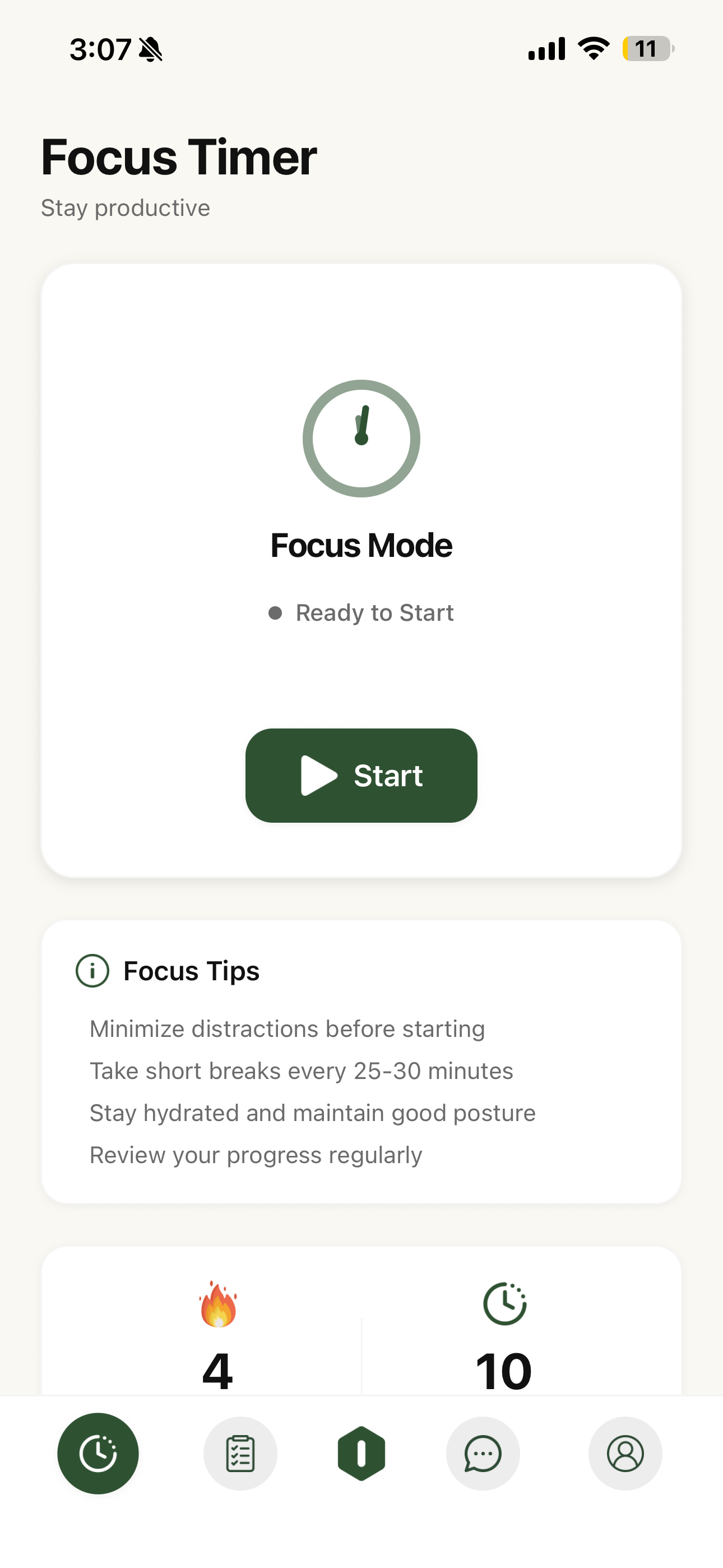 Focus Mode with App Blocking
